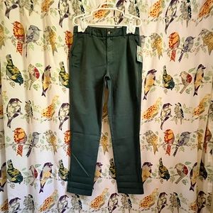 Coldwater Creek Hidden Waist Chino Size 8 Garden Green NWT